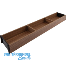 BLUM AMBIA-LINE Schubkastenrahmen schmal, NL600mm, B100mm, Tennessee Nuss