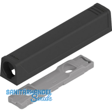 BLUM TIP-ON gerade Adapterplatte 956A1201, Langversion, carbonschwarz BLUM TIP-ON gerade Adapterplatte 956A1201, Langversion, carbonschwarz