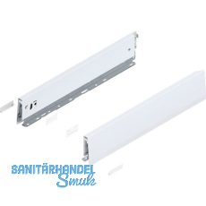 BLUM MERIVOBOX Zarge Höhe M, NL 450, Seidenweiß-matt BLUM MERIVOBOX Zarge Höhe M, NL 450, Seidenweiß-matt