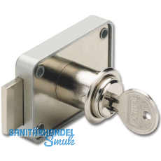 BURG W�CHTER MZ 83 Zyl.-Kastenschloss SB-1, Messing vernickelt