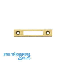 JUNIE Schließblech eckig, 60x12 mm, Stahl vermessingt JUNIE Schließblech eckig, 60x12 mm, Stahl vermessingt