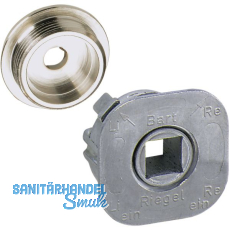 JUNIE 7616 Vierkantnuss ASS Schlie�einsatz, 7 mm, Zink roh