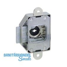 JUNIE ASS 1781 Zylinder-Kastenschloss Dornma� 30 mm, Zamak vernickelt