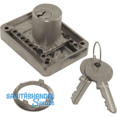 JUNIE 2828 Zylinder-Kastenschloss Sperre BN 0102, Zylinder Messing vern. matt