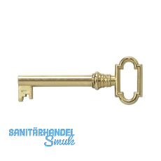 JUNIE M�belschl�ssel 1, Bartbreite 8 mm, Barth�he 8 mm, vermessingt