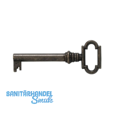 JUNIE M�belschl�ssel 1, Bartbreite 6 mm, Barth�he 8 mm, br�niert