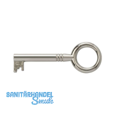 JUNIE M�belschl�ssel 2, Bartbreite 8 mm, Barth�he 8 mm, vernickelt