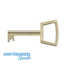 JUNIE M�belschl�ssel 3, Bartbreite 6 mm, Barth�he 8 mm, vermessingt