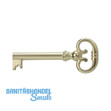 JUNIE M�belschl�ssel 4, Bartbreite 8 mm, Barth�he 8 mm, vermessingt