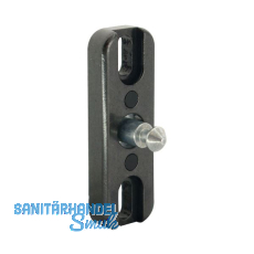 PS SOLO Frontal-Schließteil für Schiebetüre, Zamak/Stahl schwarz PS SOLO Frontal-Schließteil für Schiebetüre, Zamak/Stahl schwarz