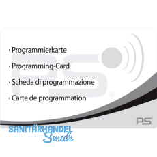 PS SOLO Programmierkarte in Kreditkartenformat, Kunststoff