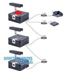 PS SOLO Elektronikschloss Set - 3 Fronten, 125 kHz, Zamak/Kunststoff schwarz PS SOLO Elektronikschloss Set - 3 Fronten, 125 kHz, Zamak/Kunststoff schwarz