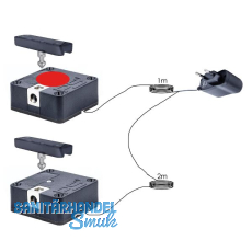 PS SOLO Bluetooth - Elektronikschloss Set - 2 Fronten, Zamak/Kunststoff schwarz