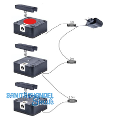 PS SOLO Bluetooth - Elektronikschloss Set - 3 Fronten, Zamak/Kunststoff schwarz