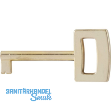 Möbelschlüssel Linz eckig Reide X, Länge 45 mm, ZN vermessingt Möbelschlüssel Linz eckig Reide X, Länge 45 mm, ZN vermessingt