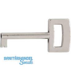 M�belschl�ssel Linz eckig Reide X, L�nge 45 mm, ZN vernickelt