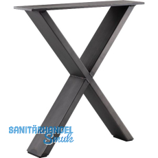 SIMAUSROM Bankkufe X-Form Breite 380 mm Schwarzstahl schutzlackiert