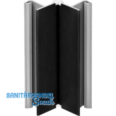VOLPATO Sockelblenden-Ecke verstellbar 150 mm Kunststoff schwarz matt VOLPATO Sockelblenden-Ecke verstellbar 150 mm Kunststoff schwarz matt
