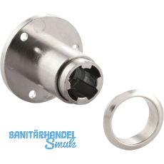 HEKNA Zylinder Klappenschloss 2102 � 19 mm, L�nge 27 mm, Zamak vernickelt