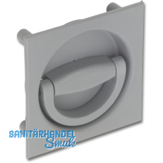 HEKNA Muschelgriff 498 zu Fallenschloss 920, Dornma� 32 mm, Kunststoff staubgrau