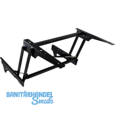 Tischplattenhochschwenkbeschlag B04-5B, Stahl schwarz