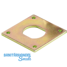 SISO Spindschloss 300 Verdreh-Schutzplatte, 40x40x2mm, Stahl verzinkt