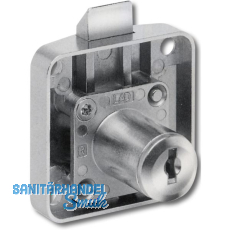 HEKNA Zylinder-Fallenschloss 207 Lade, Dornma� 25 mm, Zamak vernickelt