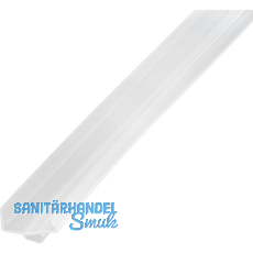 REHAU Sockel-Abschlussprofil 19 mm mit Dichtbalg, Kunststoff transparent REHAU Sockel-Abschlussprofil 19 mm mit Dichtbalg, Kunststoff transparent