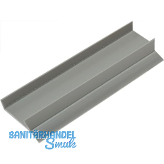 REHAU Sockel-Abschlussprofil 19 mm mit Dichtlippe, Kunststoff grau REHAU Sockel-Abschlussprofil 19 mm mit Dichtlippe, Kunststoff grau