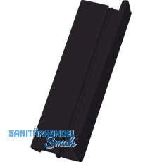 REHAU Schlagleiste mit verdecktem Schraubkanal L 2300 mm, Kunststoff schwarz