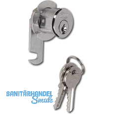 Zylinder-Hebelschloss Holzmontage verschiedensperrend, verchromt