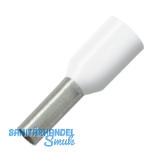 Aderendhülse 0,50x8/14 mit Kragen weiss Aderendhülse 0,50x8/14 mit Kragen weiss