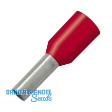 Aderendhülse 1x8/14 mit Kragen rot Aderendhülse 1x8/14 mit Kragen rot