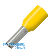 Aderendhülse 1x8/14 mit Kragen gelb Aderendhülse 1x8/14 mit Kragen gelb