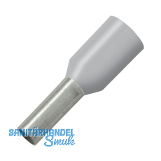 Aderendh�lse 2,5x18/24 mit Kragen grau