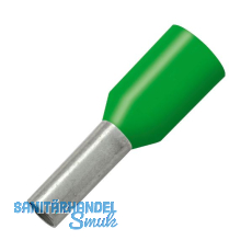 Aderendhülse 6x18/26 mit Kragen grün Aderendhülse 6x18/26 mit Kragen grün