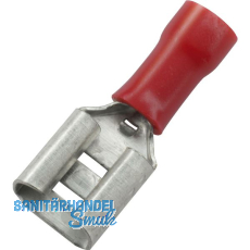 Flachsteckhülse 2,8x0,5 Querschnitt 0,5 - 1,5 mm² isoliert rot Flachsteckhülse 2,8x0,5 Querschnitt 0,5 - 1,5 mm² isoliert rot