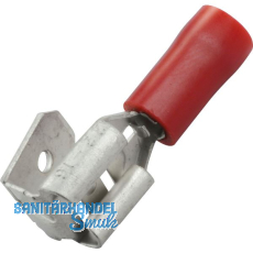 Flachsteckh�lse mit Abzweiger 6,3x0,8 Querschnitt 0,5 - 1,5 mm� isoliert rot