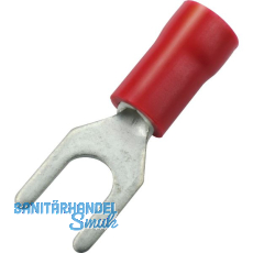 Gabelkabelschuh M3 Querschnitt 0,5 - 1,5 mm� isoliert rot