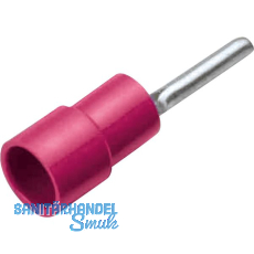 Stiftkabelschuh 1mm� isoliert rot