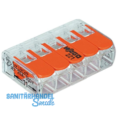 WAGO 221 5x4Qmm Verbindungsklemme mit Bet�tigungshebel