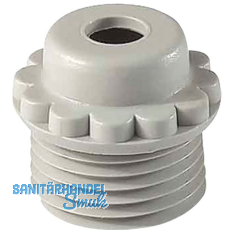 W�rgenippel PG21 mit Loch, RAL 7035 lichtgrau