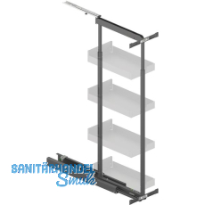 PEKA Hochschrank Standard Set KB 300 mm 900 - 1300 mm Anthrazit