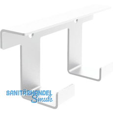 PEKA Hakenleiste 2 Haken Pecasa Stahlblech mit Feinstruktur weiß PEKA Hakenleiste 2 Haken Pecasa Stahlblech mit Feinstruktur weiß