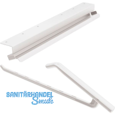 PEKA Hosenhalter-Set 800 mm Pecasa Stahlblech mit Feinstruktur wei�