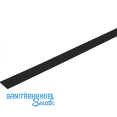 Schlagleiste flach 30 mm, L 2500 mm, Kunststoff schwarz
