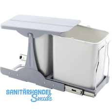 EKOTECH Einbau-Abfallsammler Patty 30 1 x 8/1 x 16 Liter Kunststoff grau EKOTECH Einbau-Abfallsammler Patty 30 1 x 8/1 x 16 Liter Kunststoff grau