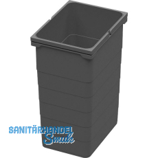 NINKA Abfallsammler 26 L Dunkelgrau