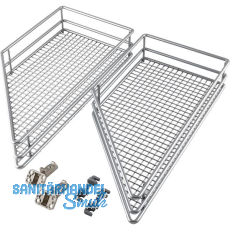 VS SUB Side Ablage-Set Saphir 45° links KB 300 mm Silber VS SUB Side Ablage-Set Saphir 45° links KB 300 mm Silber
