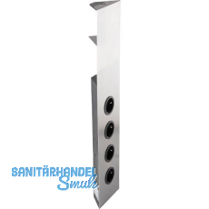 CARESSI Steckdosenelement 4ST46-58 4 Schukosteckdosen Edelstahl CARESSI Steckdosenelement 4ST46-58 4 Schukosteckdosen Edelstahl